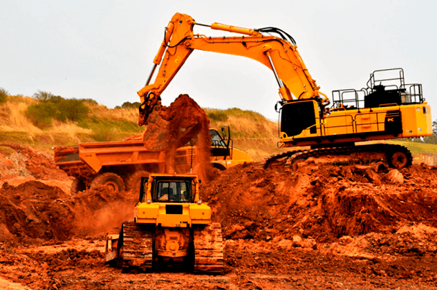 fotos de equipamentos escavadeira hidraulica de terraplenagem em Itu